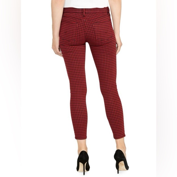 NWT HUDSON JEANS Barbara High-Rise Super Skinny Houndstooth Ankle Jeans - Picture 5 of 10